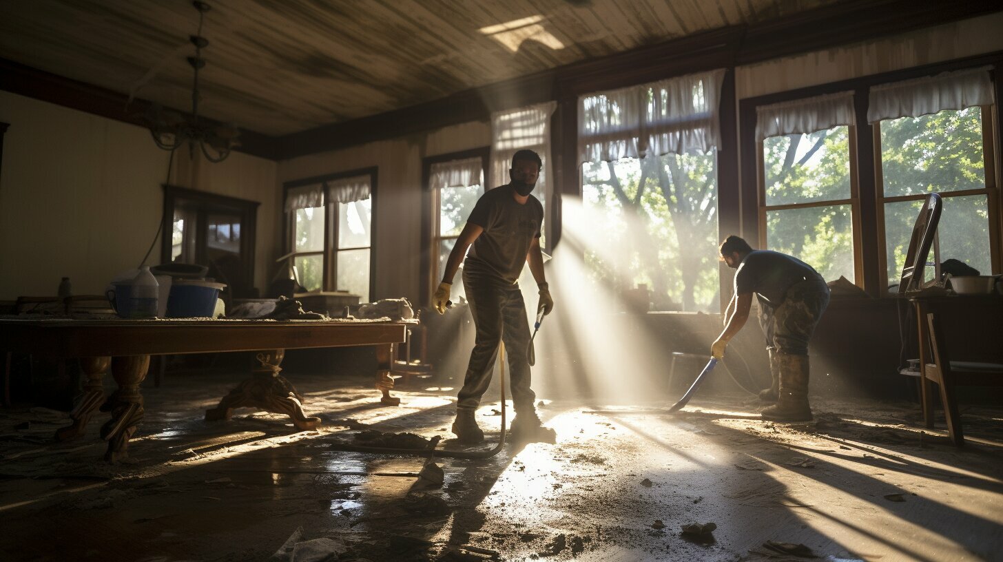 How do you clean up after a flood?