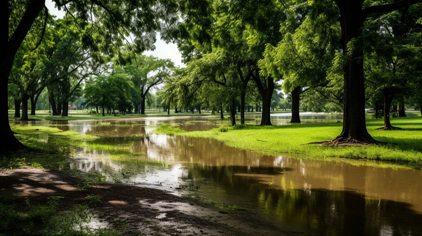 What can soak up flood water?